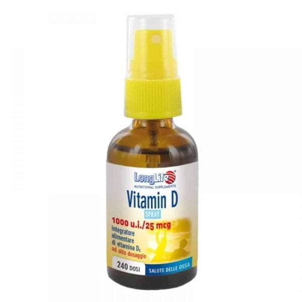 LongLife, Vitamin D 1000 ui / 25 mcg, 30 ml Spray, 250 Dosis