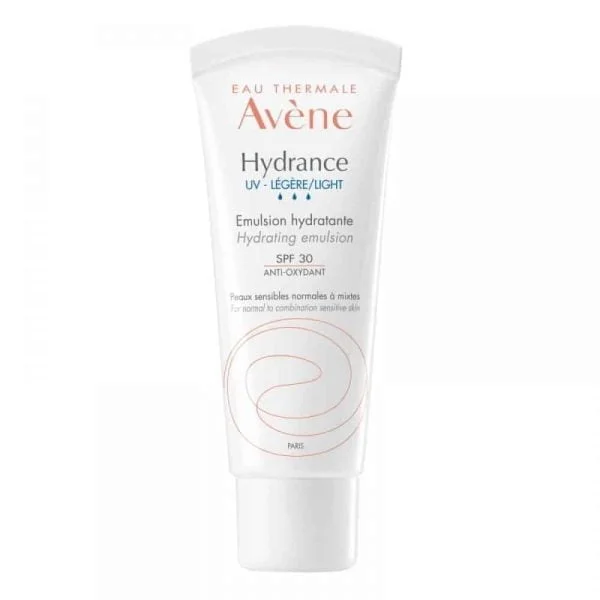 Avene, Hydrance, 40 ml, UV Legere-Light Hydrating Emulsion, SPF 30, für normale und Mischhaut