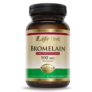 LifeTime Bromelain, 30 kapsler, enzym til fordøjelse, flatulens, mod skader