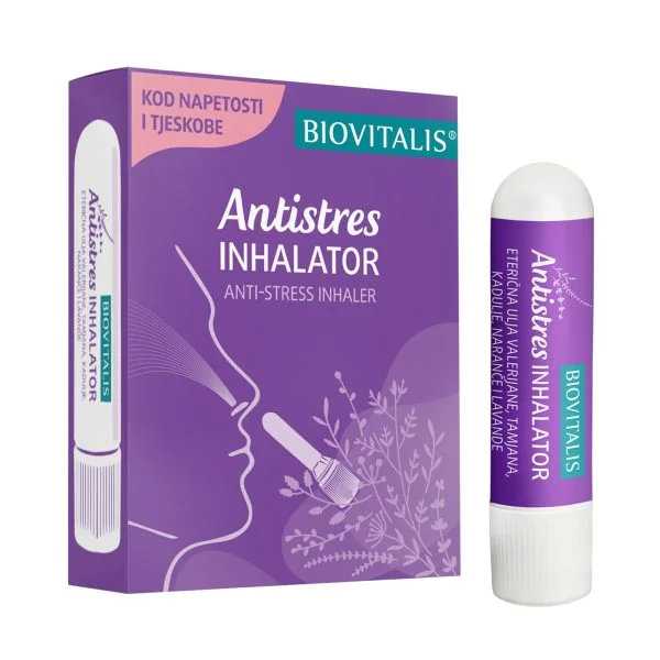Biovitalis, Antistres Inhalator, 1,5g, Kombinacija Eteričnih Ulja