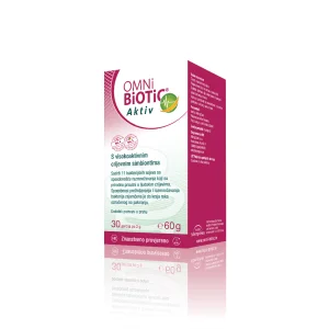 OMNi-BiOTiC®, aktiv, 30 portioner - 60 g pulver, til ældre, under medicinering og stress