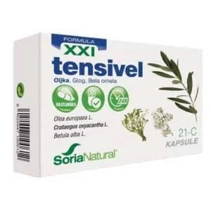 SoriaNatural, Tensivel, 30 Capsules, Olive Extract and Hawthorn Extract For Heart Protection
