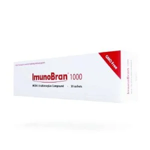 BioBran, MGN-3, ImunoBran, 1000mg, 30 breve Praha, Arabinoxylan fra Shiitake-svamp