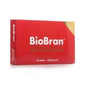 BioBran, MGN-3, ImunoBran, 50 tabletes, arabinoksilāns no šitaki sēnēm