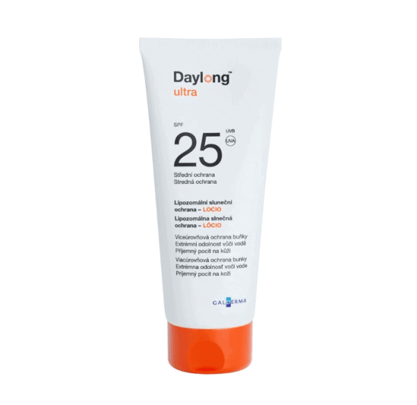 Daylong Ultra, LSF 25, 200 ml, liposomale Lotion, fettet die Haut nicht, verstopft die Poren nicht