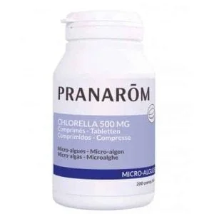 Pranarom, hlorella, 500 mg, 200 tabletes, būtiski vitamīni un minerālvielas