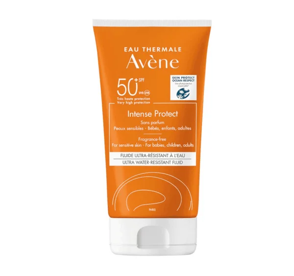 Avene, Sun, Intense Protect, 150 ml, SPF50+, sehr hoher Schutz, wasserfestes Fluid