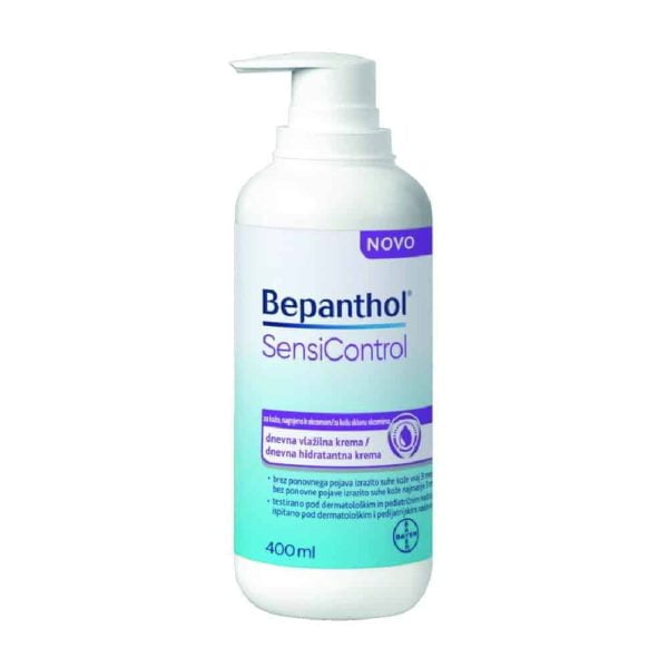 Bepanthol, SensiControl, 400ml, Crema idratante per pelli inclini agli eczemi