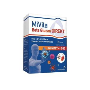 Hamapharm, Mivita, Beta Glucan, Direkt, 14 Vrećica, S Dodatkom Cinka I Vitamina C