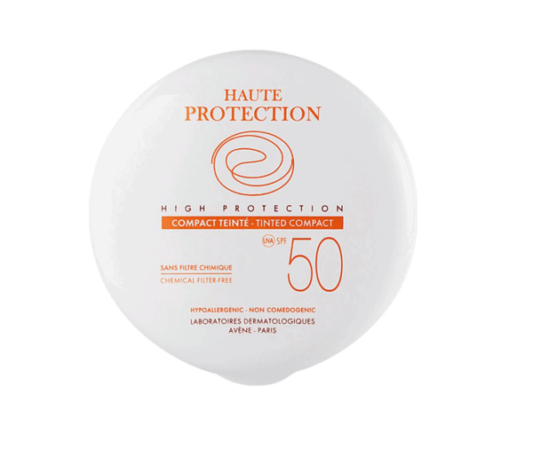 Avene, Kompakt, SPF50+, 2 nuancer, høj beskyttelse til intolerant hud, oliefri tekstur