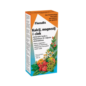 Salus Floradix, Tekući Kalcij, Magnezij I Cink, 250ml, Mineralni Tonik S Vitaminom D I Biljnim Ekstraktima