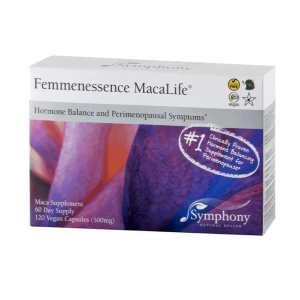 Femmenessence, MacaLife, 120 kapsulas, menopauzes atvieglojums, sievietes no 44 līdz 45 dzīves gadiem