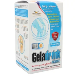 Geladrink®, Forte, 360 Kapsula, Za Regeneraciju Zglobova, Glukozamin, MSM, Kolagen i Vitamini
