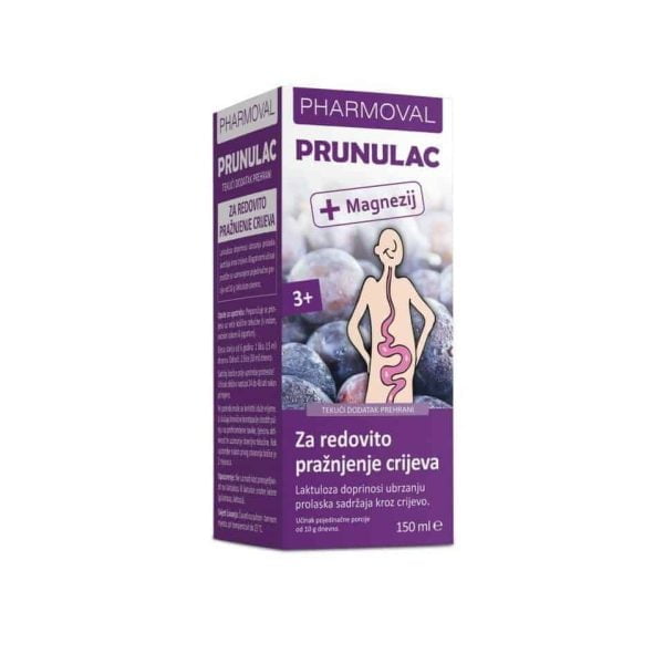 Pharmoval, Prunulac, 150 ml, Do regularnego przepłukiwania jelit