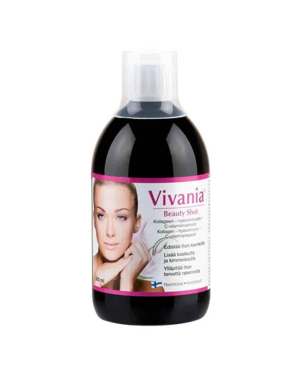 Vivania, Beauty Shot, 10000mg, 500ml, hüdrolüüsitud kollageen, hüaluroonhape ja C-vitamiin
