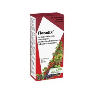 Floradix, Tonic med jern, 250 ml, letfordøjelig, velegnet til gravide kvinder - 3 år og ældre