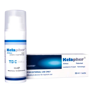 Kelapher® Airless Creme, 50 ml, til huddyschromi, postoperativ ekkymose, laserbehandlinger, epilering