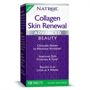 Natrol, Skin Collagen Renewal, 120 Tableta, Smanjenje Bora, Celulita, 2500mg Kolagena i Vitamin C