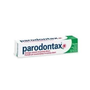 Parodontax®, klasiskā zobu pasta, 75 ml, palīdz apturēt smaganu asiņošanu, nesatur fluoru
