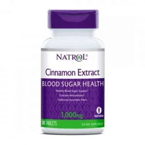 Natrol®, estratto di cannella, 80 compresse, regolatore della glicemia