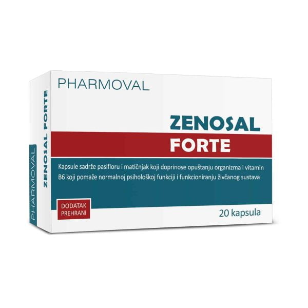 Pharmoval, Zenosal Forte, 20 capsules, ontspannend en kalmerend voor het lichaam