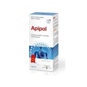 Apipharma, Apipol Sirup, 100 ml, reduziert Trockenheit und lindert Husten – 1 Jahr und älter