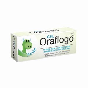 Oraflogo®, Gel Junior, 10ml, Gingivitis, Stomatitis, Irriteret tandkød, beskadiget slim
