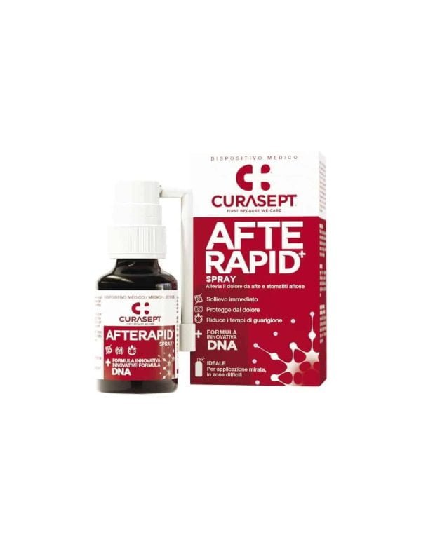 Curasept, Afterapid+ DNA Spray, 15 ml, lindert Schmerzen und verkürzt die Heilungszeit