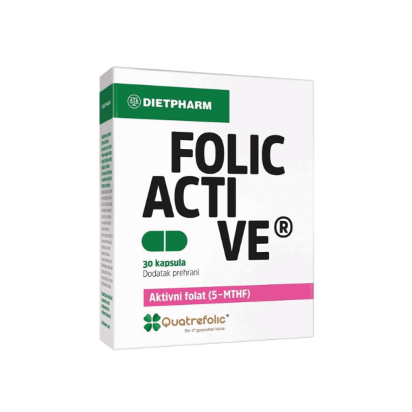 Dietpharm, Folic Active®, 30 Kapsula, Aktivni Folat
