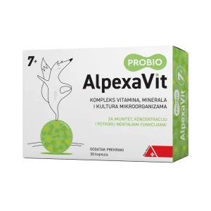 Alpen Pharma, Alpexavit Probio 7+, 30 kapsler, til immunitet og koncentration