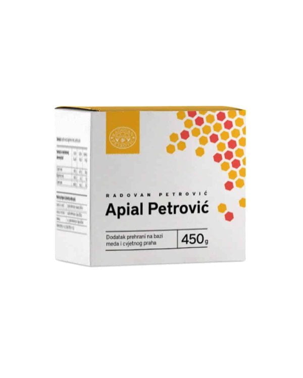 Petrović, Apial Honey, 450g, Immunity, Különösen alkalmas gyermekek számára