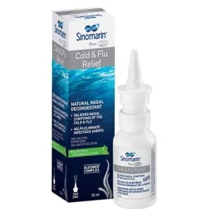Sinomarin, Plus Algae, Cold & Flu Relief, 30ml, Ρινικό Αποσυμφορητικό