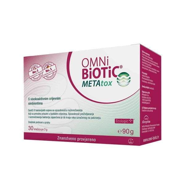 OMNi-BiOTiC®, METAtox, 30 Vrećica, Metabolizam Šećera i Masti Pod Kontrolom