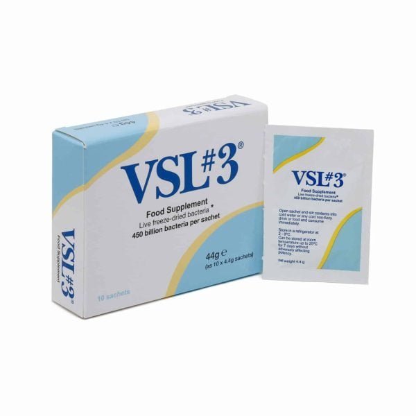 VSL # 3® probiotika, 10 paciņas, 450 miljardi, 8 dažādi celmi