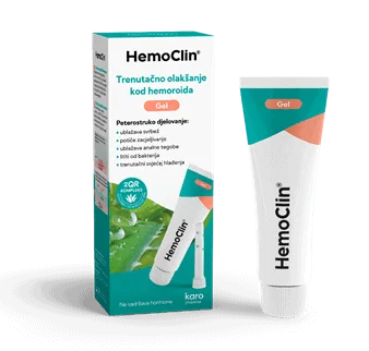HemoClin Gels, tūbiņa, 37g, tūlītējs atvieglojums iekšējiem un ārējiem hemoroīdiem