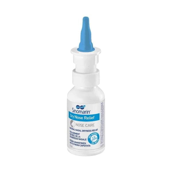 Sinomarin Dry Nose Relief Spray 30 ml, kosteuttaa ja rauhoittaa nenän limakalvoja