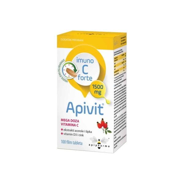 Apipharma, Apivit Imuno C Forte, 1500mg, 45 tabletes
