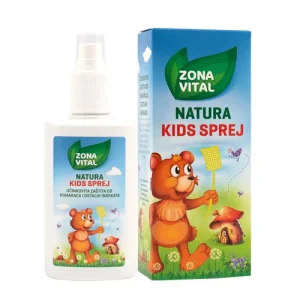 Zona Vital, Natura Kids Spray, voor kinderen vanaf 6 maanden, bescherming tegen muggen en andere insecten, 100 ml