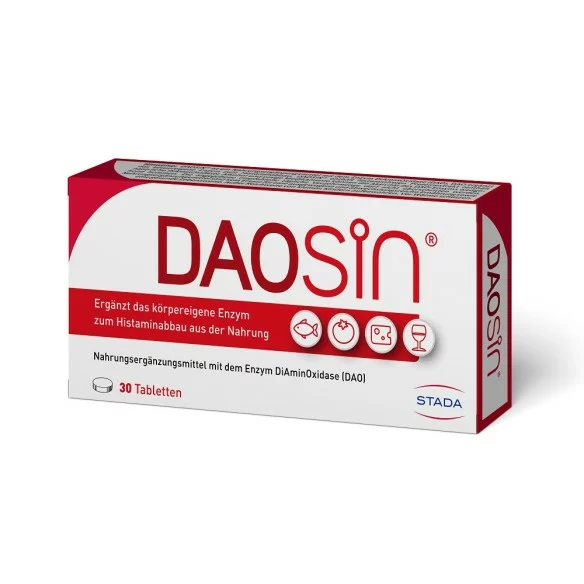 Daosin®, 30 comprimés, intolérance à l'histamine