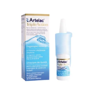Artelac®, trīskārša iedarbība, acu pilieni, 10 ml, mitrinoša sausa acu virsma