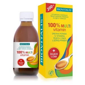 biovitalis 100 multivitamin tekući dodatak prehrani