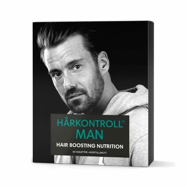 Hårkontroll, Man Boost, 60 tablečių, nuo plaukų slinkimo