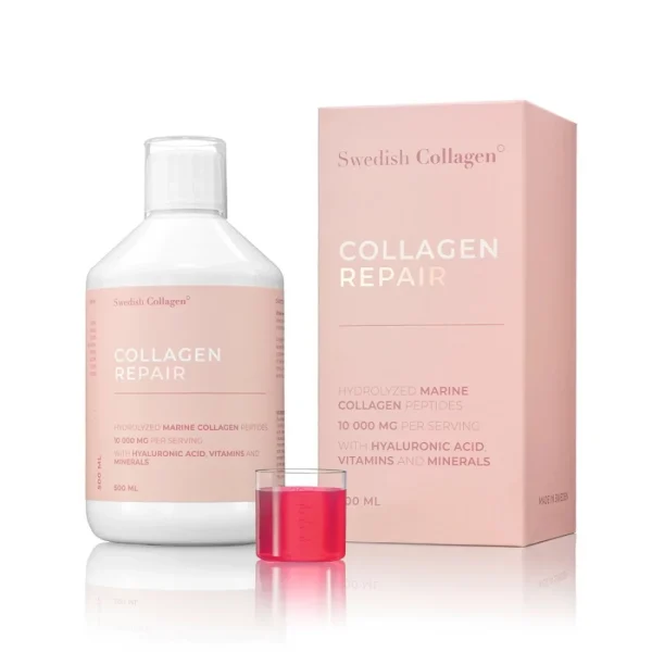 Collagene svedese, riparazione del collagene, 250 o 500 ml, 10000 mg di collagene marino idrolizzato