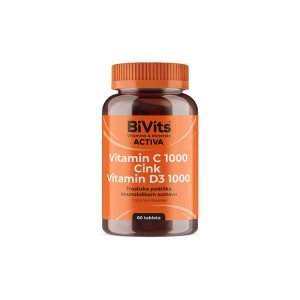 AbelaPharm, BiVits, Vitamin C 1000 i Acerola, 60 Tableta