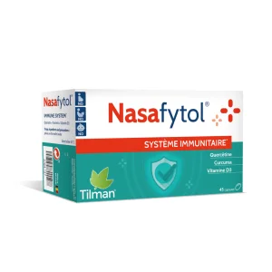 Nasafytol, 45 cápsulas, quercetina, cúrcuma, vitamina D3