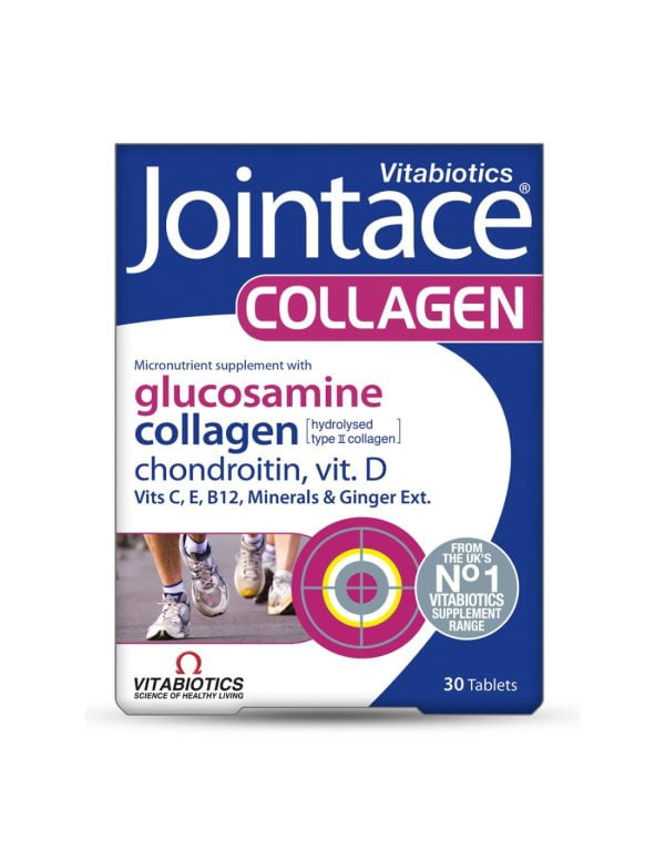 Vitabiotics, Jointace Collagen, 30 comprimés, pour les articulations, le cartilage et le tissu conjonctif