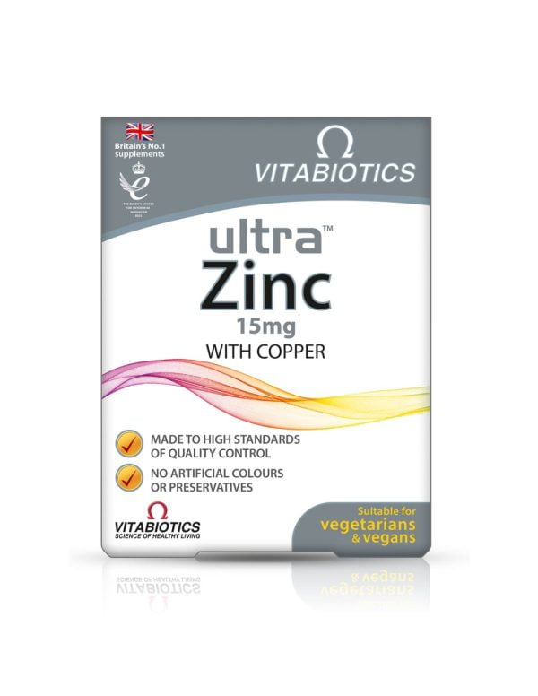 Vitabiotics, Ultra Zink, 60 Tabletten