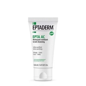 Eptaderm, AC Peeling per la pulizia della pelle grassa soggetta ad acne, 150 ml