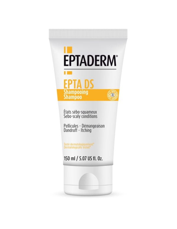 Eptaderm, Epta DS šampūnas, 150 ml, galvos oda, linkusi į seborėjinį dermatitą