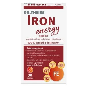 Δρ. Theiss, Iron Energy, 30 Capsules, 100% Iron Supply